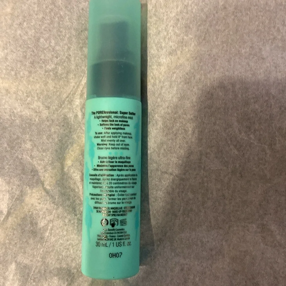 *New Benefit the professional super setter travel size mini spray